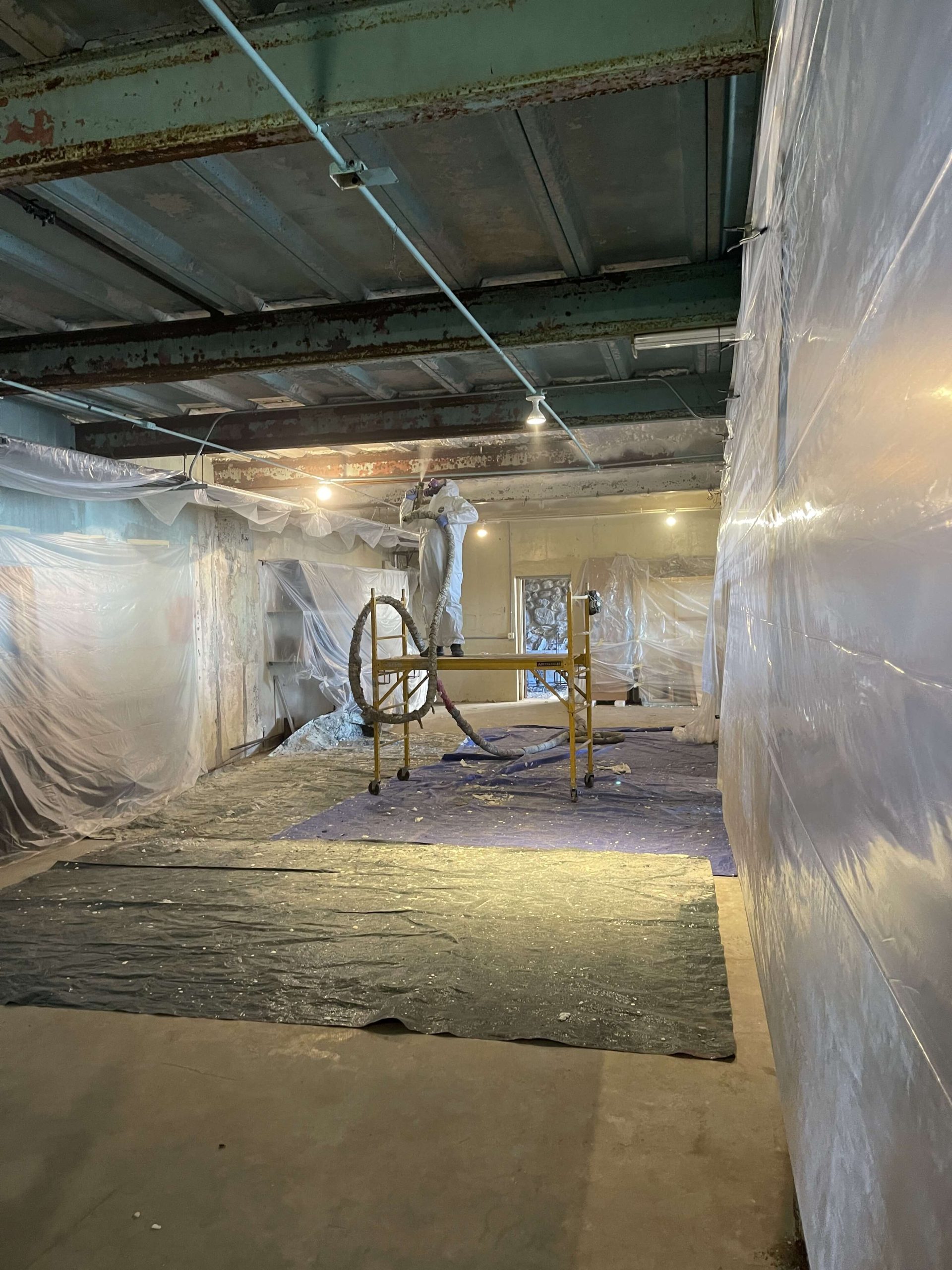 spray foam insulation removal